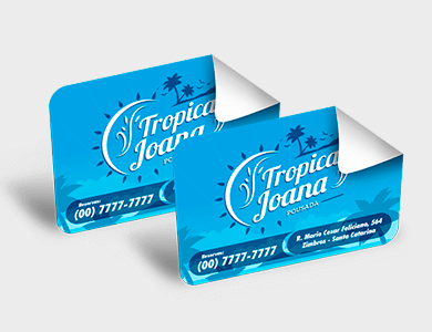 Adesivo em Vinil 5x5 - 4x0 - 50 unid