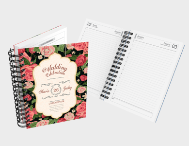 Agenda Diária A5 2026 Capa Maleável 328 Páginas 14,95x21cm (Supremo 300g Verniz Total Frente) - 4x0 - 3 unid