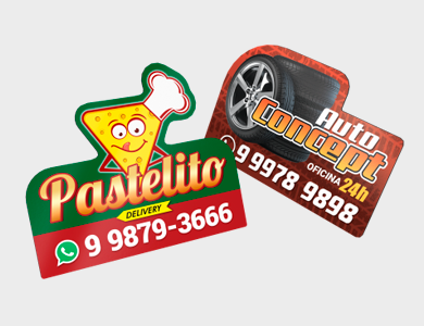 Ímã de Geladeira com Faca Padrão e Embalado Individualmente Supremo 4x5cm - 4x0 - 1000 unid