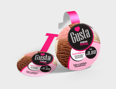 Wobbler PVC 0,3 mm 14x14cm - 4x0 - 250 unid